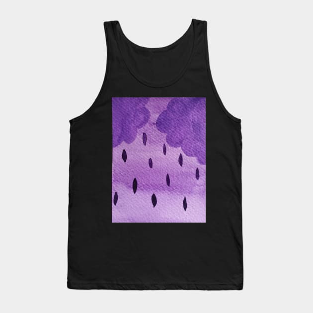 Purple Rain Tank Top by etherealwonders